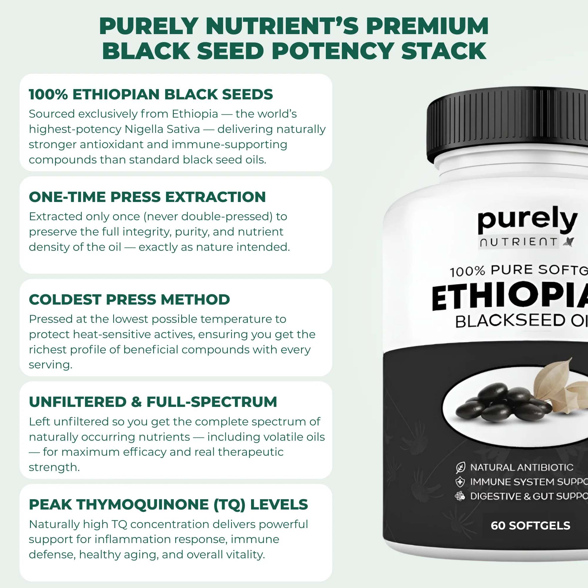 Purely Nutrient Ethiopian Black Seed Oil - Image 4