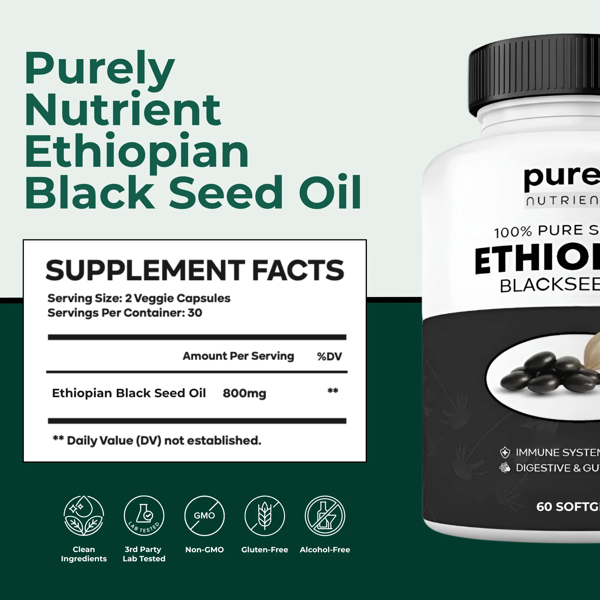 Purely Nutrient Ethiopian Black Seed Oil - Image 5